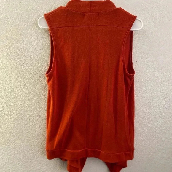 💥Light Weight Orange Vest Cardigan S - Picture 2 of 3